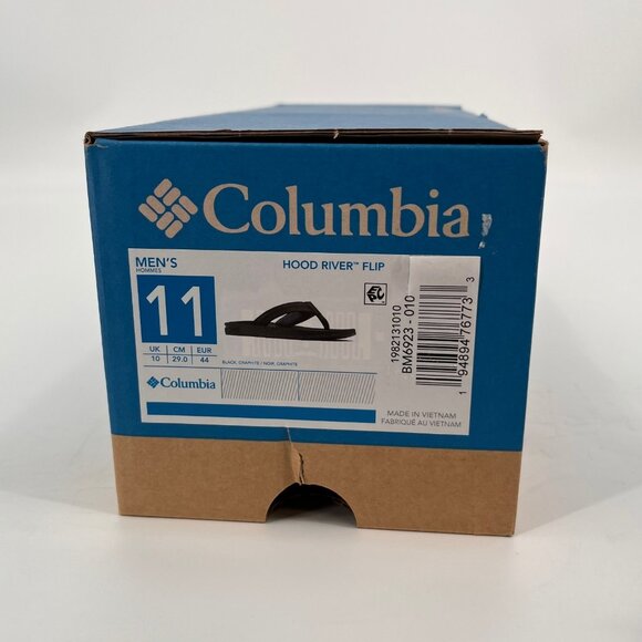 Columbia Hood River Flip Flop Sandal Size 11 Black Graphite Slip On EVA Casual - Picture 9 of 9